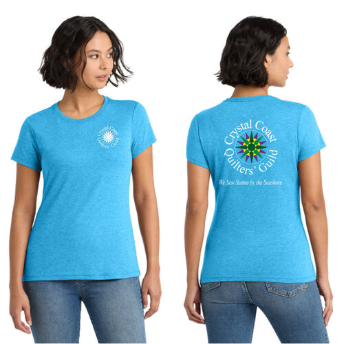 Crystal Coast Quilt Guild Cotton Tee - Ladies Thumbnail